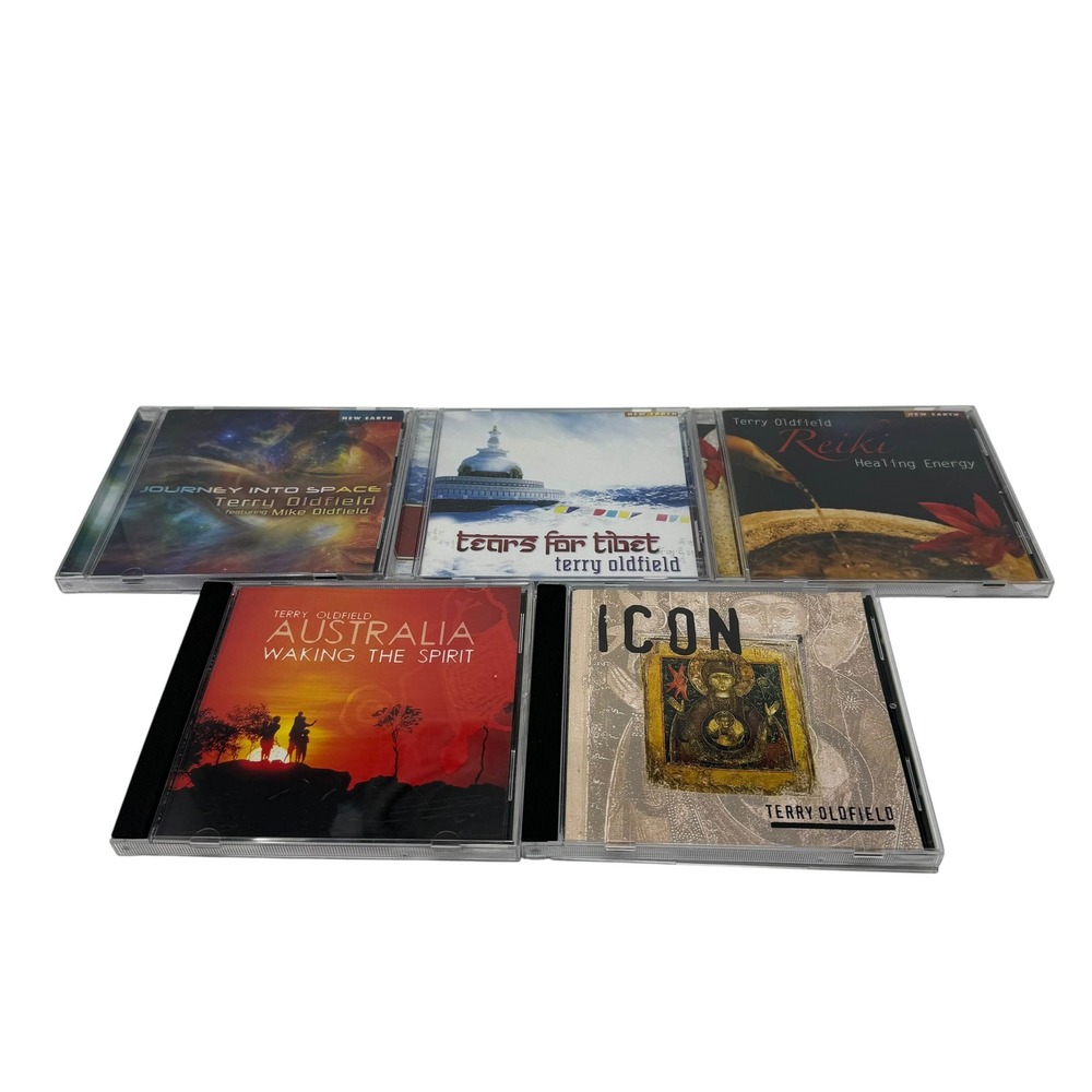 Terry Oldfield 5 CD Lot Journey Into Space Tears for Tibet Reiki Australia Icon